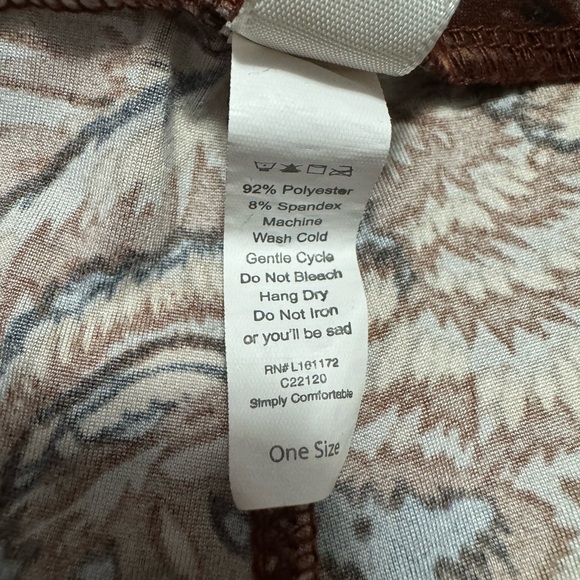 LuLaRoe Grizzly Bear Pattern One Size Leggings - Picture 7 of 7